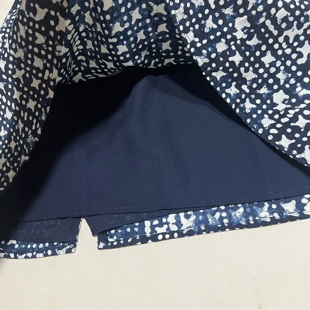 MICHAEL Michael Kors Navy and White Patterned Skirt